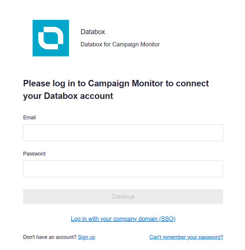campaign-monitor-login-screen-for-databox-connection