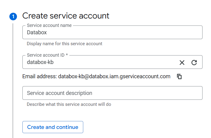 create-service-account