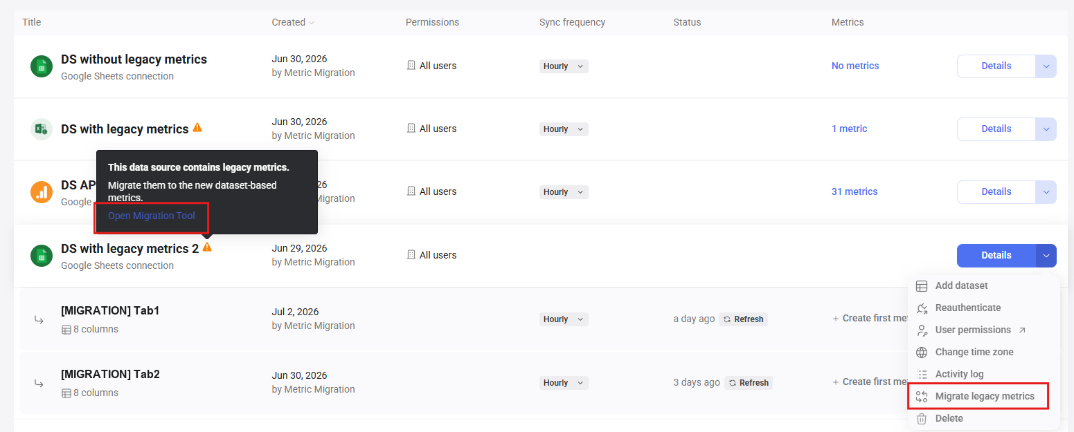 data-source-list-migrate-legacy-metrics-menu