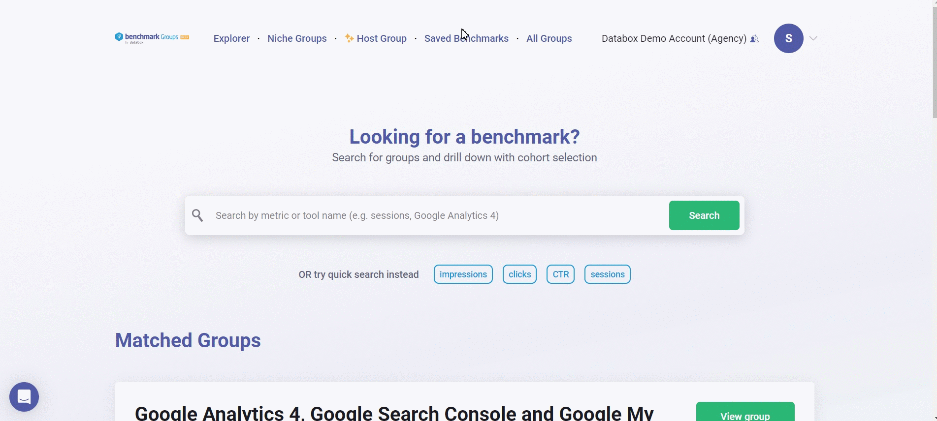 view benchmarks 1